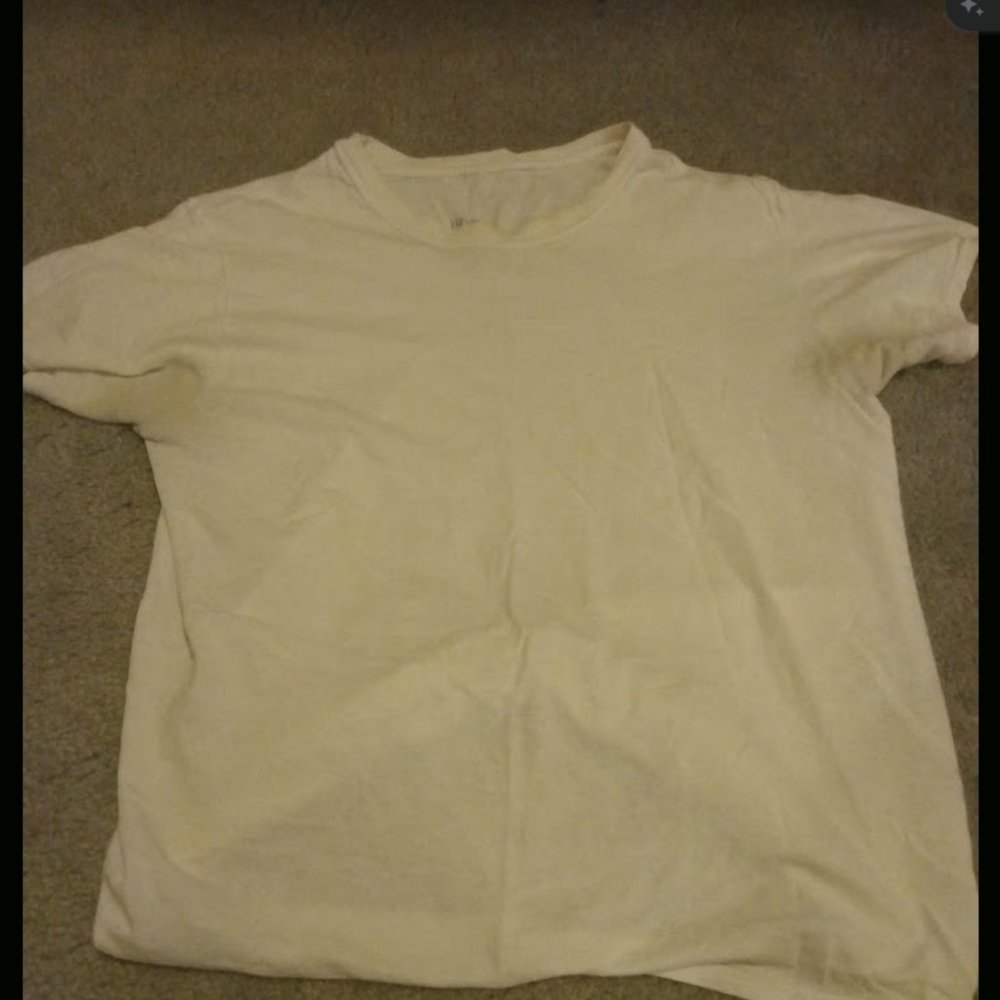 White Boys Hanes Short Sleeve Shirt Undershirt Tee Size XL 18-20
